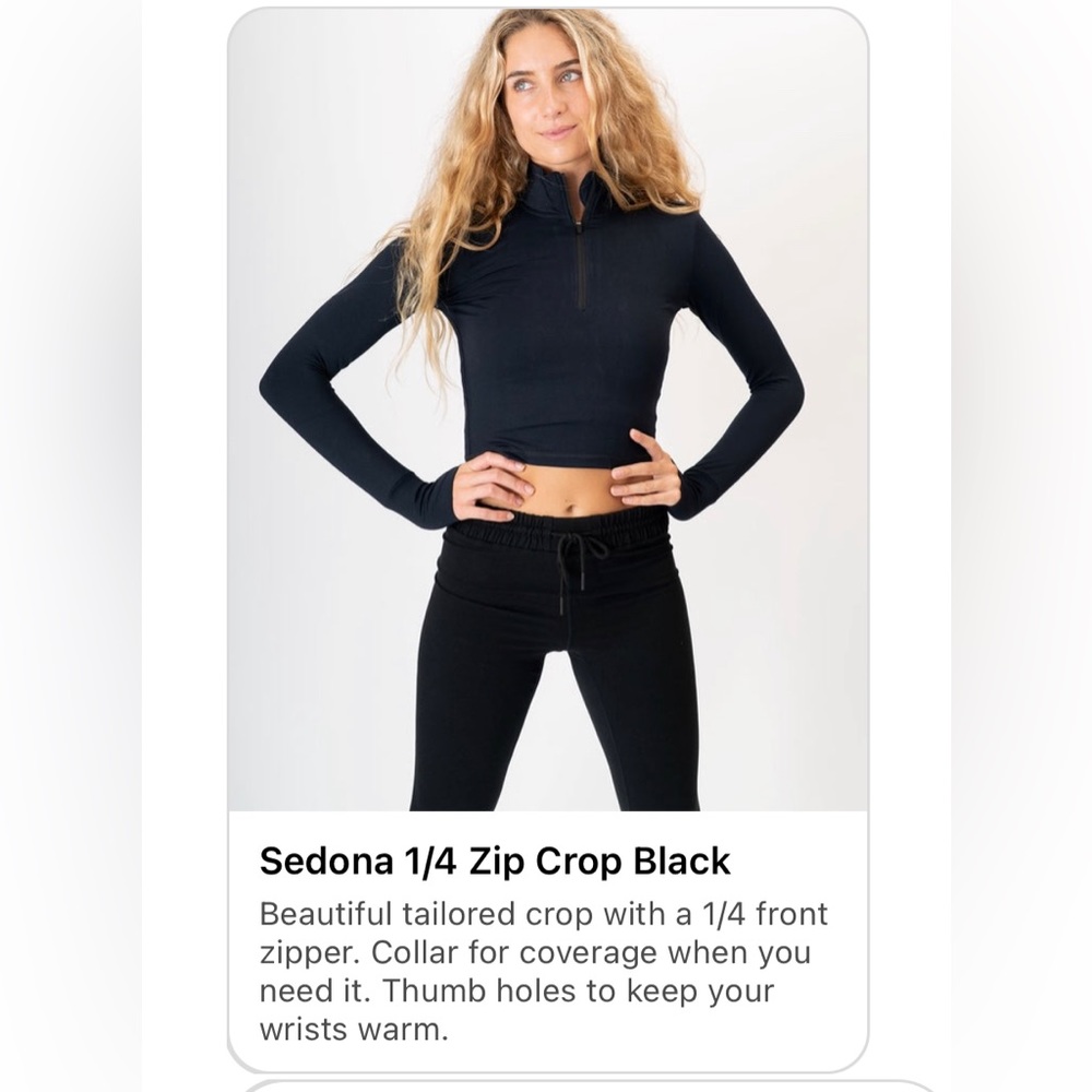 Paragon long sleeve workout crop top